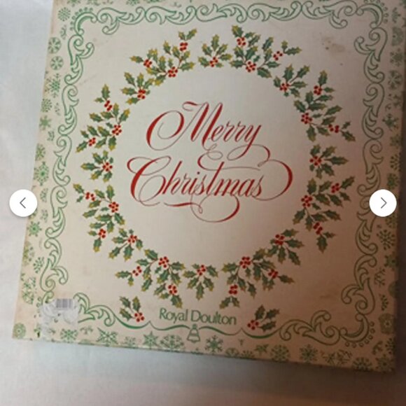 Royal Doulton 1978 Christmas Plate “English Girl” Bone China Vintage w/ Box & Pa - Picture 4 of 4